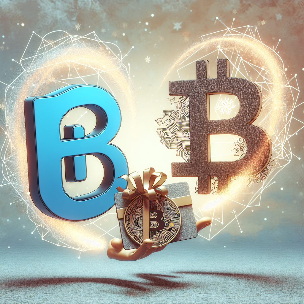 Coinbase logo and Bitcoin symbol representing gift card conversion