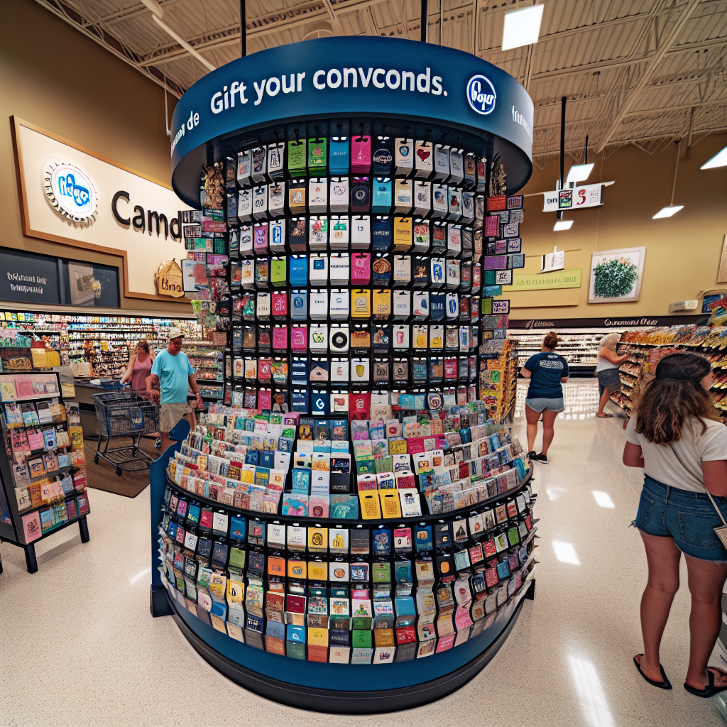 Gift Card Display at Kroger