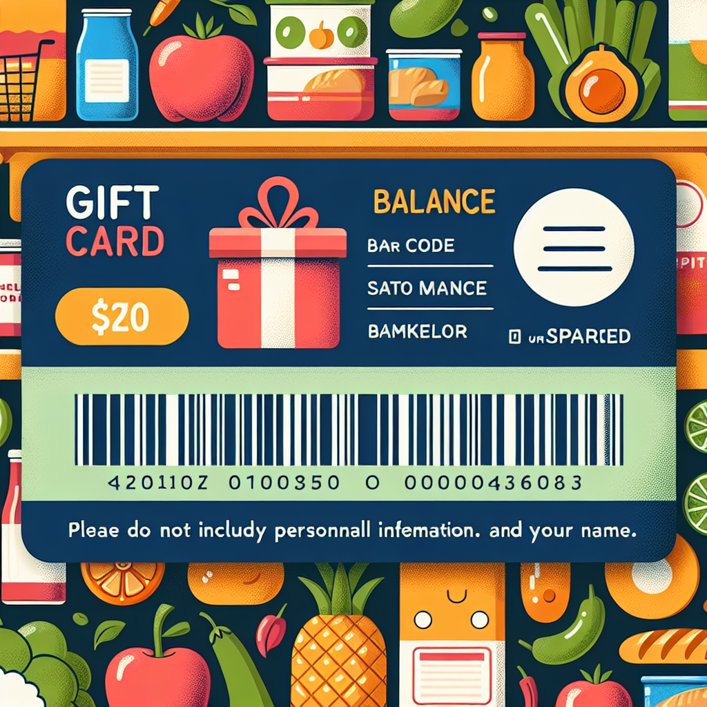 Example of a Kroger digital gift card