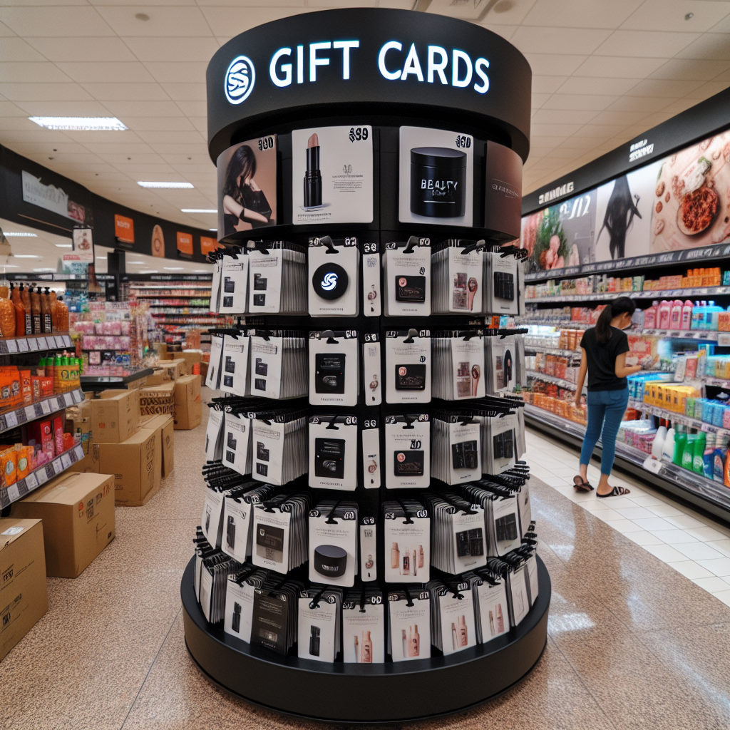 Sephora Gift Card Display at Kroger