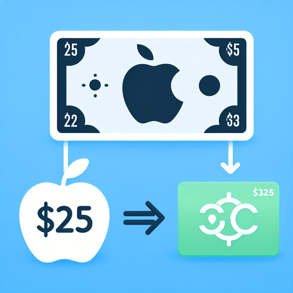 $25 Apple Gift Card converts to ₦35,000 Naira